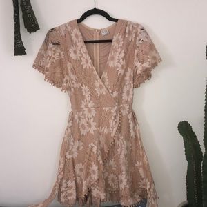Selfie Leslie Lace Wrap Dress